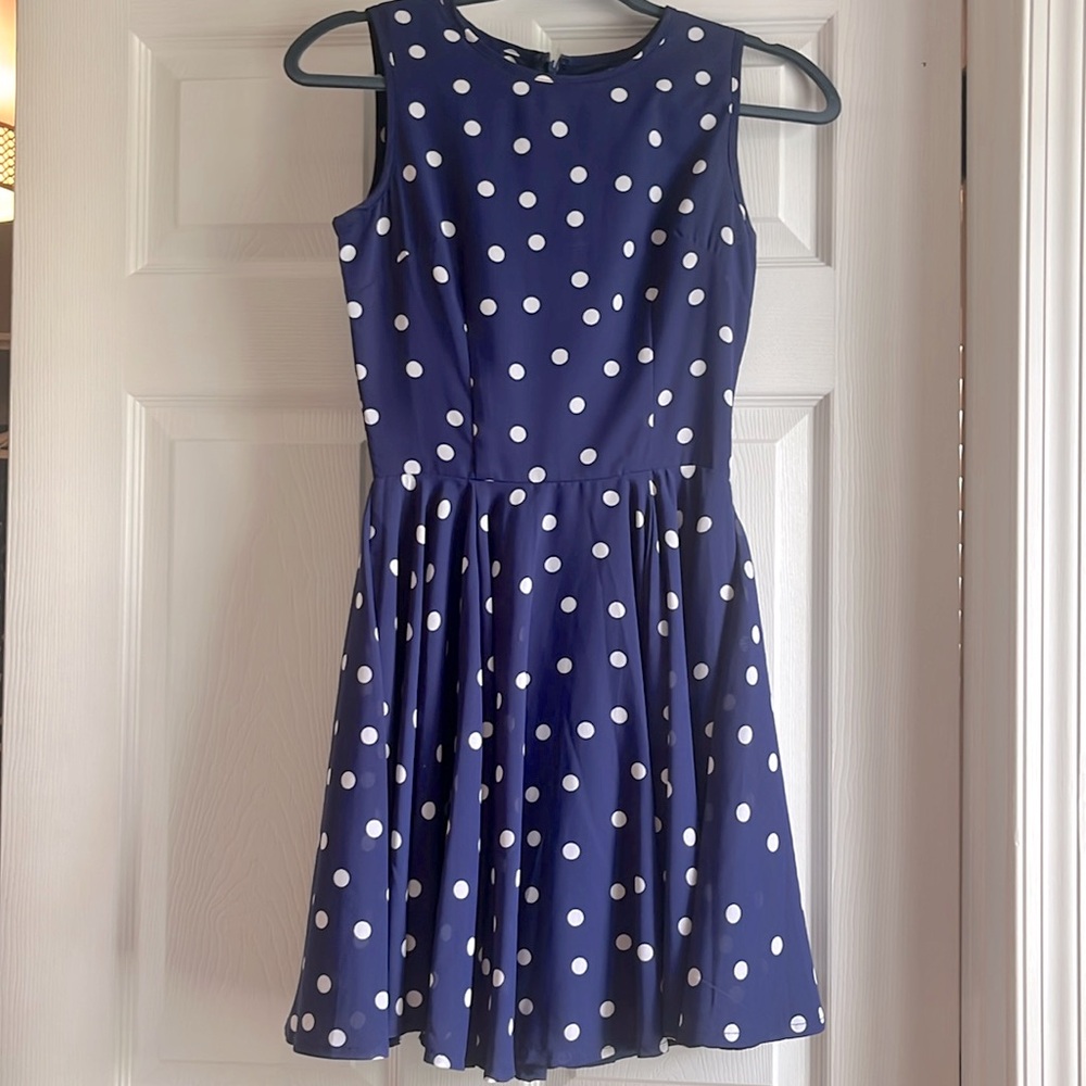 Size XS Maison Jules Polka Dot Dress